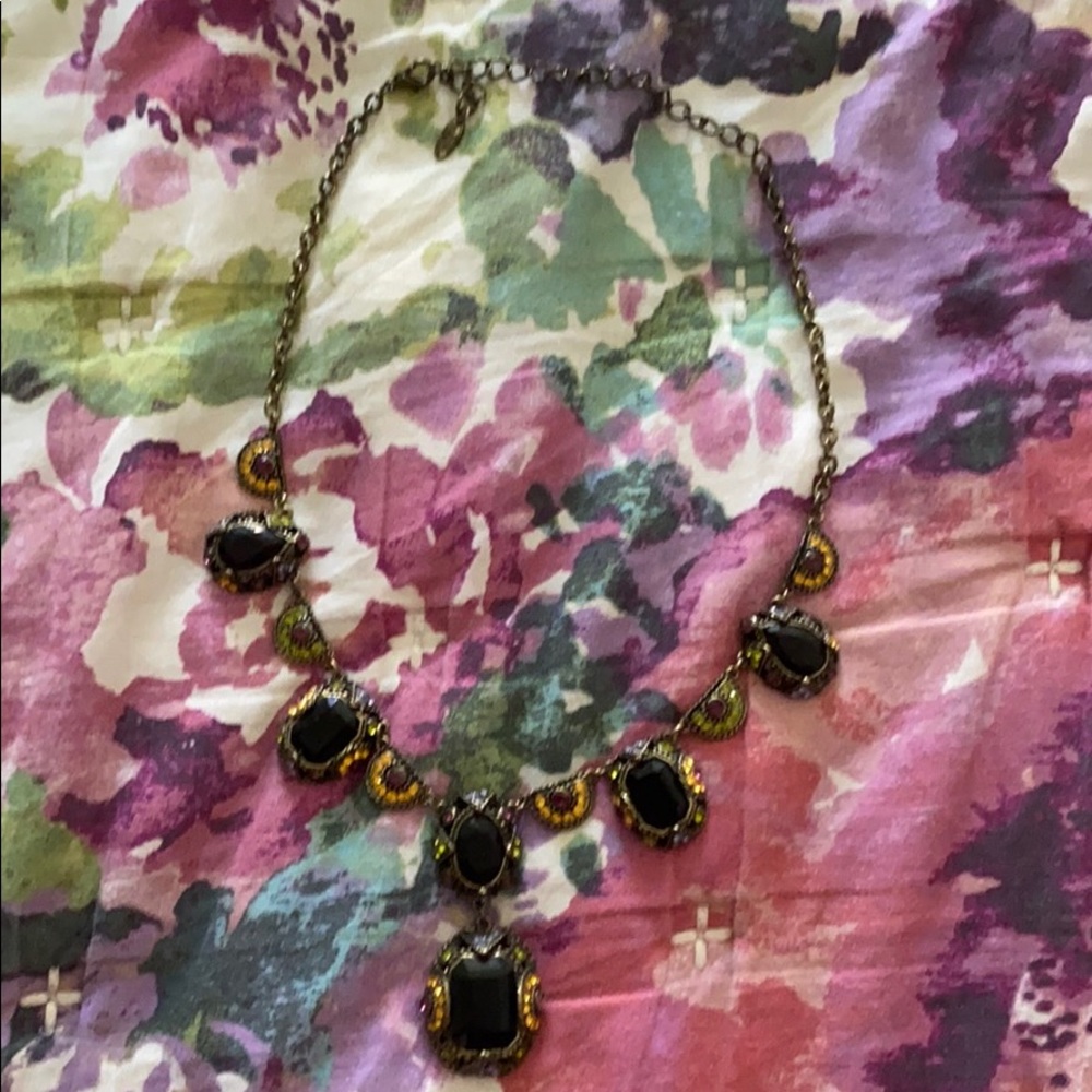 Purple antique style necklace